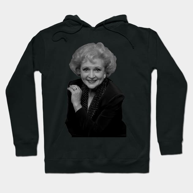 betty white smile Hoodie by Goshwork